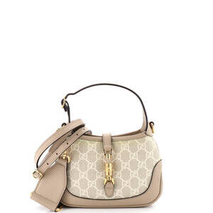 Gucci Jackie Hobo Gg Coated Canvas Mini #236897G15B
